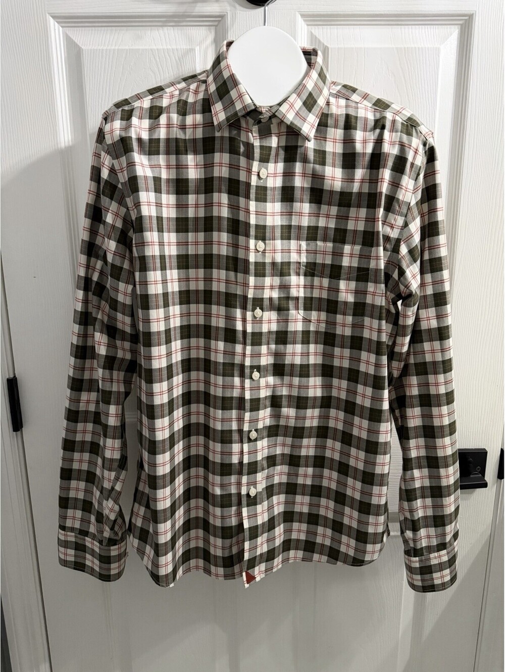 UNTUCKit Shirt Mens Large Button Up Long Sleeve Casual Preppy Plaid Cotton